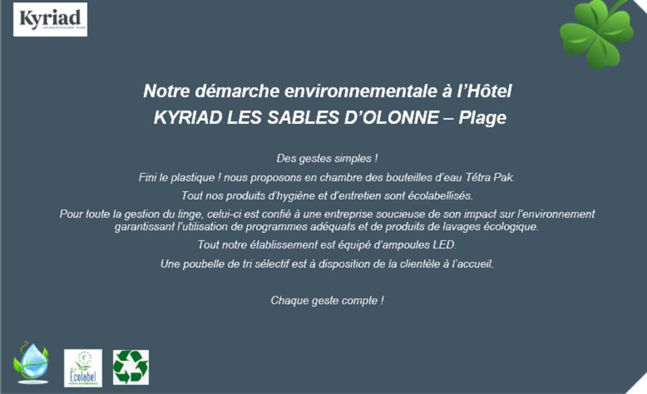 Kyriad Prestige Les Sables D'Olonne - Plage - Centre Des Congres Eksteriør bilde